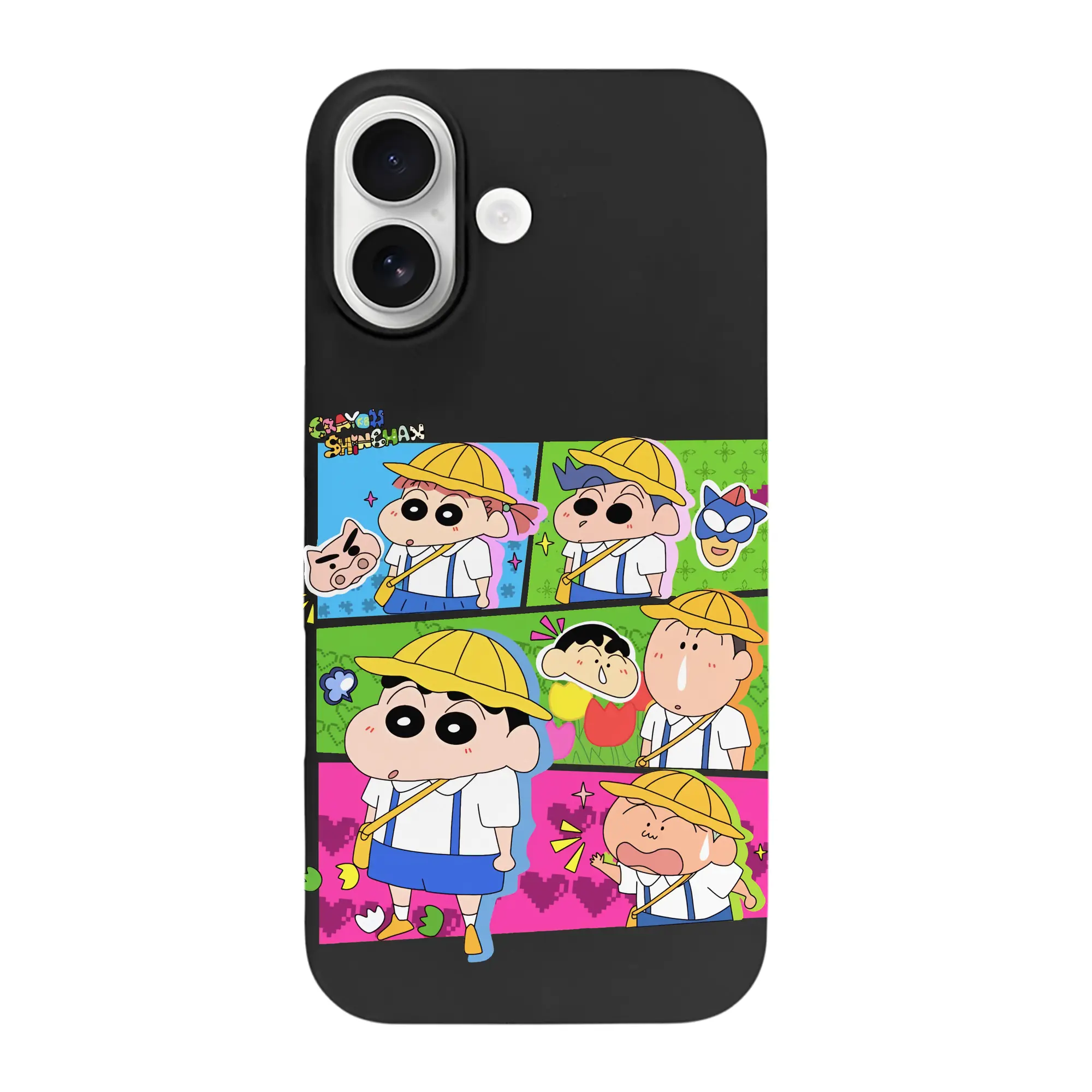 クレヨンしんちゃん グッズ 野原 しんのすけ - iPhone 17 シリーズ シリコンケース 薄型 耐衝撃 指紋防止 ソフトタッチカバー 精密フィット 傷防止 保護ケース iPhone 17/17 Air/17 Pro/17 Pro Max 対応